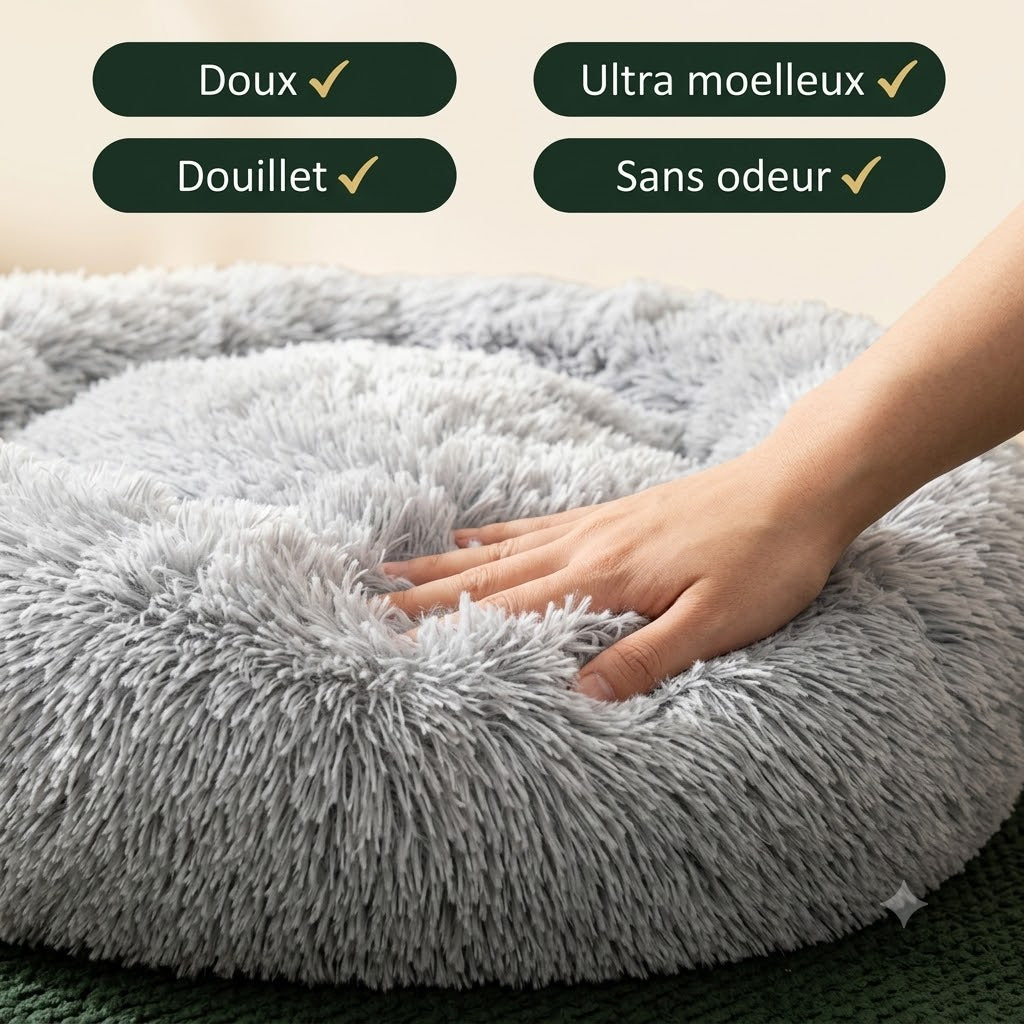 Lit Carré Moelleux pour Chien — Mémoire de Forme & Confort Premium