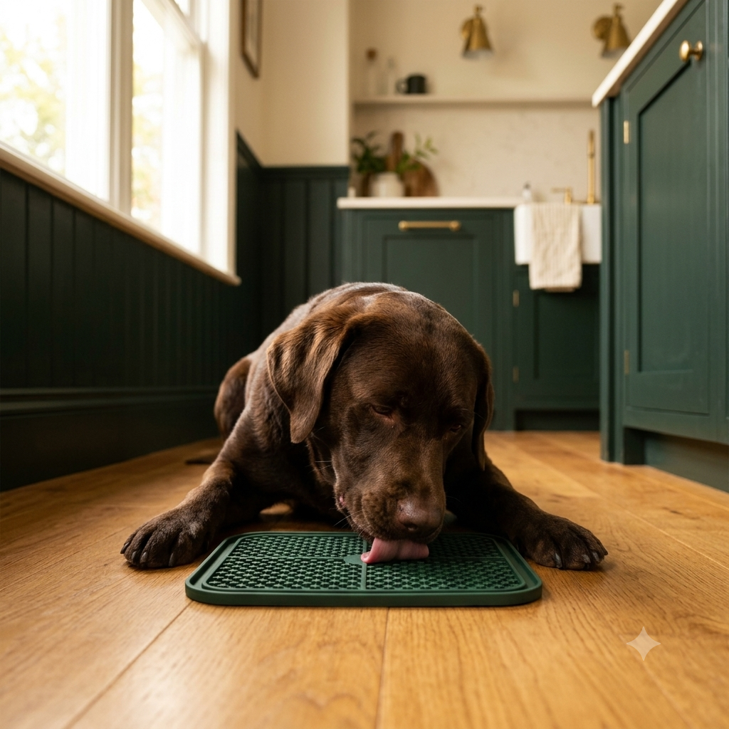 Tapis à Lécher pour Chien — Anti-Stress & Alimentation Lente