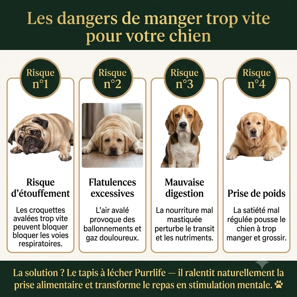 Tapis à Lécher pour Chien — Anti-Stress & Alimentation Lente