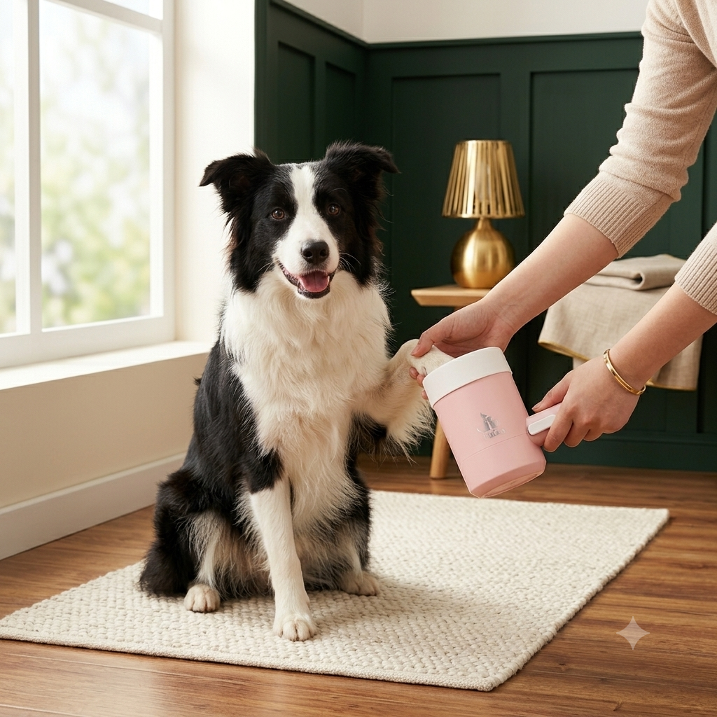 Gobelet Nettoyeur de Pattes pour Chien — Silicone Doux
