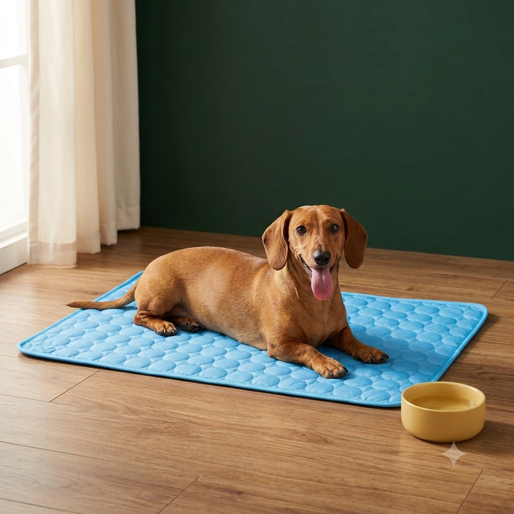 Tapis Rafraîchissant pour Chien — Effet Froid Immédiat & Confort Été