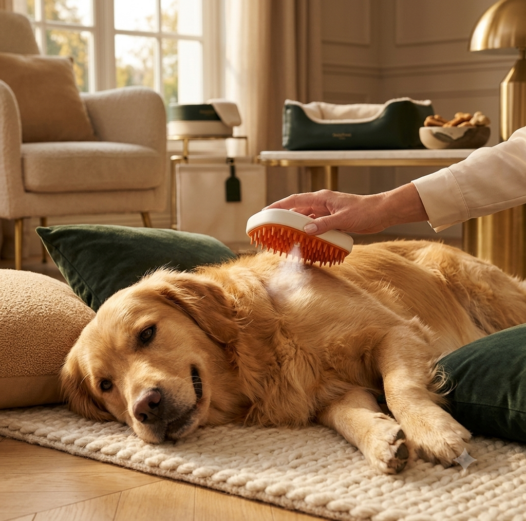 Brosse vapeur rechargeable — Soin & Démêlage pour chien