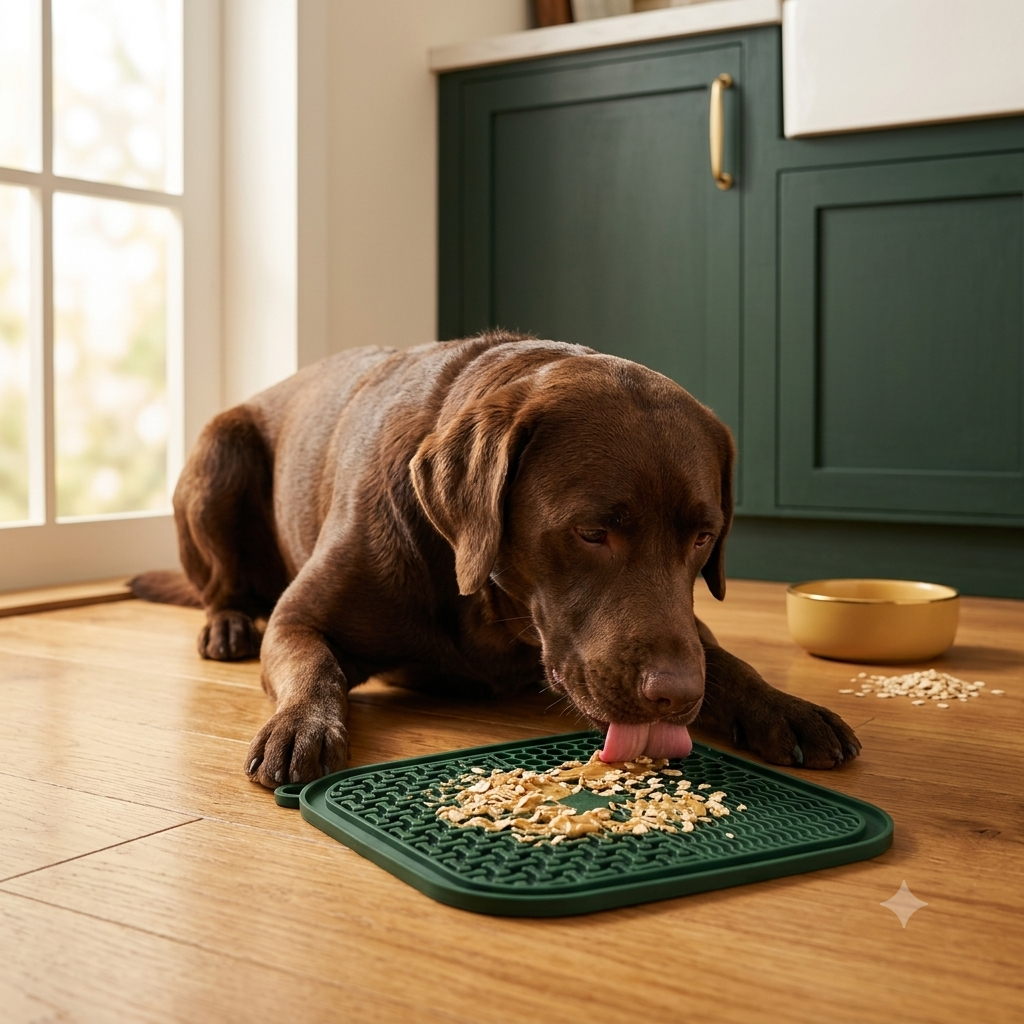 Tapis à Lécher pour Chien — Anti-Stress & Alimentation Lente