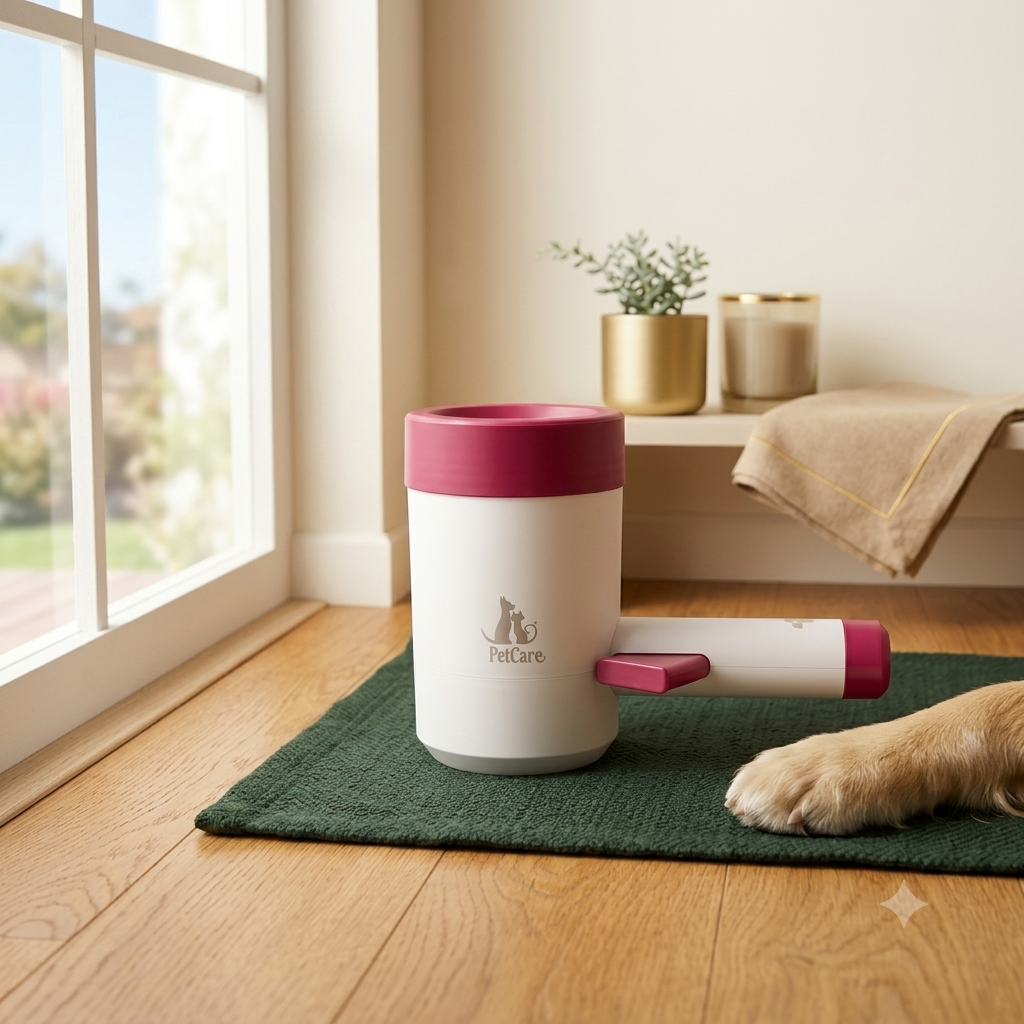 Gobelet Nettoyeur de Pattes pour Chien — Silicone Doux