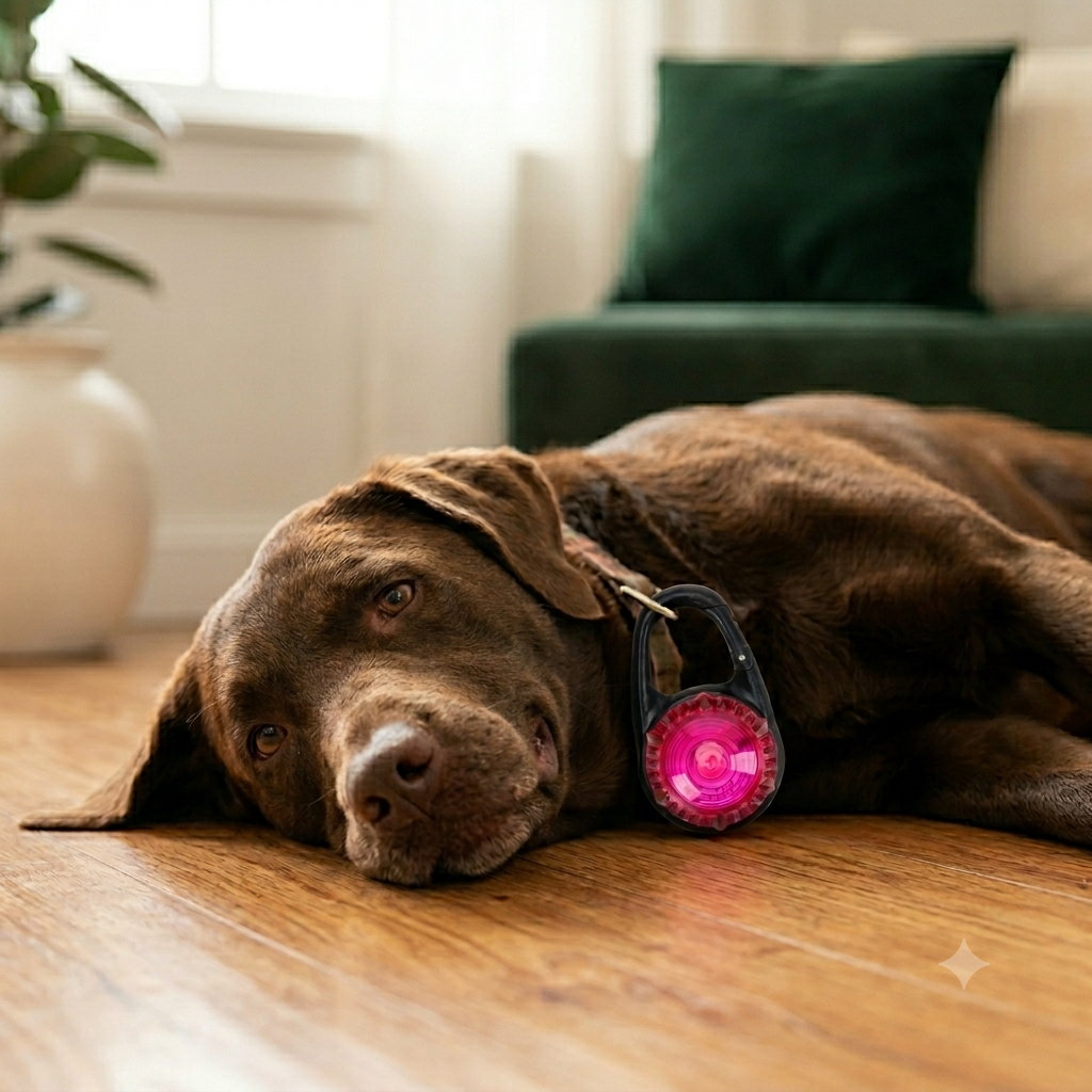 Collier LED de sécurité — Visible la nuit pour chien & chat